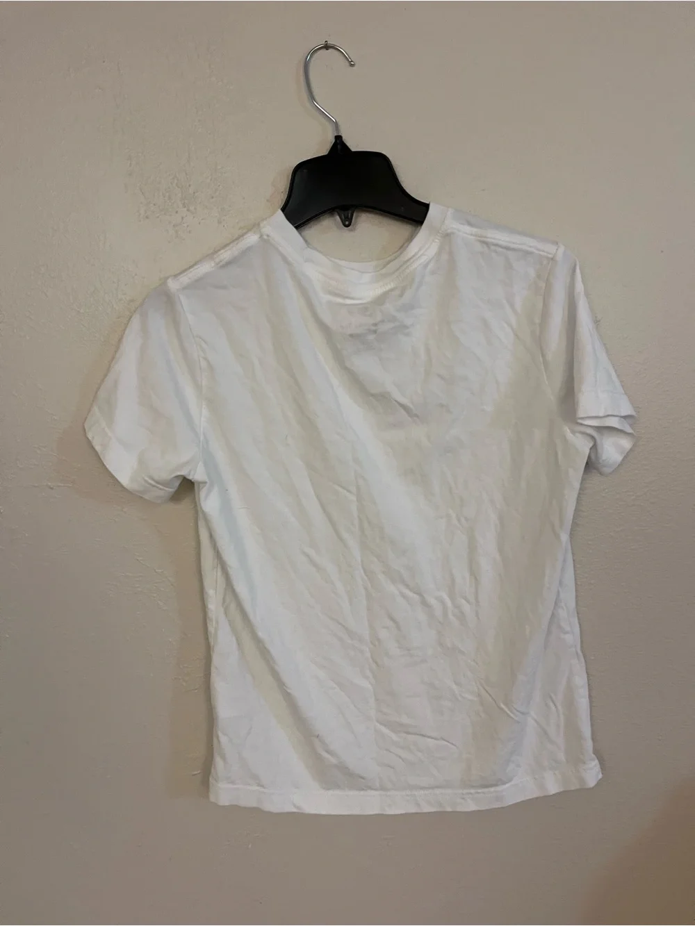 Boys The Nike Tee in white with black logo size large